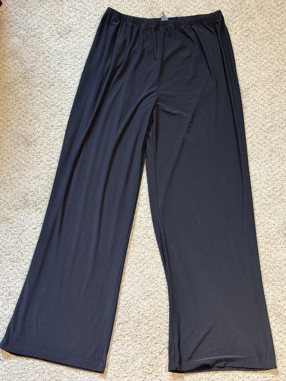 Women's Thin Black Pants Size 12 27" Inseam